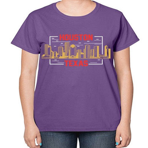 Houston 910# - cities-  Ladies T-Shirt