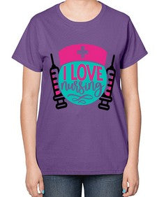I Love Nursing Style Style 898# - nurse-  Ladies T-Shirt