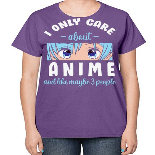 I Only Like People Anime Japanese 241# - anime-  Ladies T-Shirt