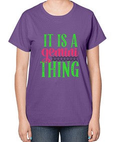 It is a gemini thing 254# - gemini-  Ladies T-Shirt