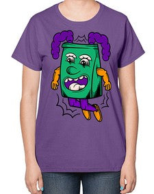 Jumping pouch 146# - cartoon general-  Ladies T-Shirt
