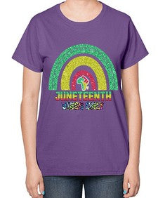 Juneteenth Vibes Only 5# - black juneteenth-  Ladies T-Shirt
