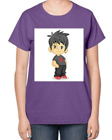 Kid 149# - cartoon general-  Ladies T-Shirt