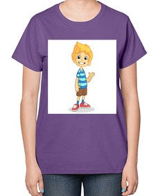 Kid 151# - cartoon general-  Ladies T-Shirt