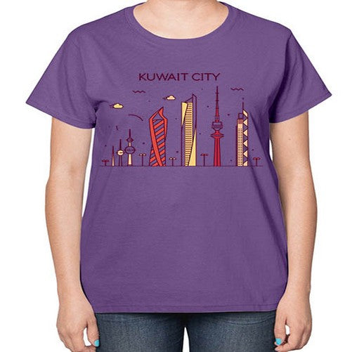 Kuwait 1095# - cities-  Ladies T-Shirt