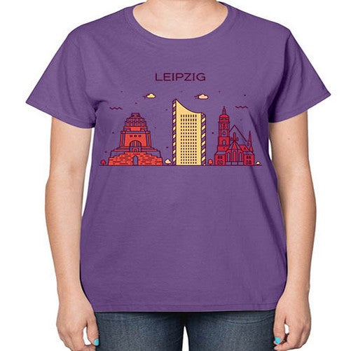 Leipzig 1128# - cities-  Ladies T-Shirt