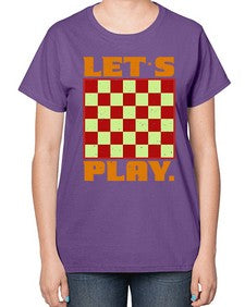 Lets play 135# - chess-  Ladies T-Shirt