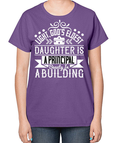 Light Gods eldest daughter is a principal beauty in a building Style 274# - architect-  Ladies T-Shirt