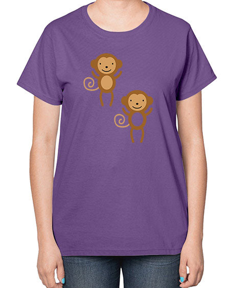 Little_monkeys_MF_5814 - monkey-  Ladies T-Shirt