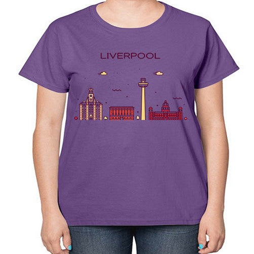 Liverpool 1153# - cities-  Ladies T-Shirt