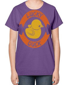 Lucky Duck Style 27# - ducks-  Ladies T-Shirt