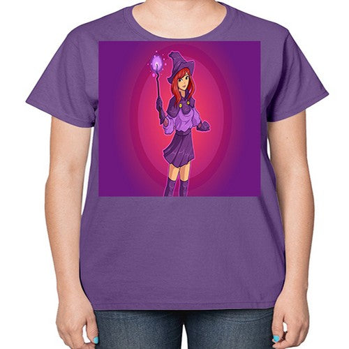 Magician school girl 181# - anime-  Ladies T-Shirt
