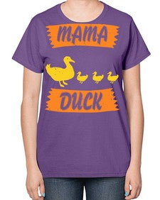 Mama Duck Style 26# - ducks-  Ladies T-Shirt