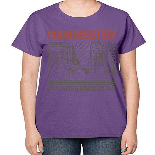 Manchester 1228# - cities-  Ladies T-Shirt