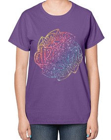 Mandala Dream Rainbow Glitter 760# - mandala-  Ladies T-Shirt