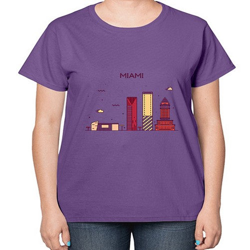 Miami 1285# - cities-  Ladies T-Shirt