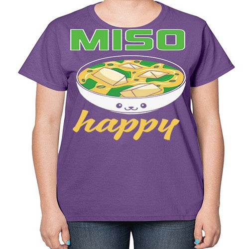 Miso Anime Japanese Food Lover 268# - anime-  Ladies T-Shirt