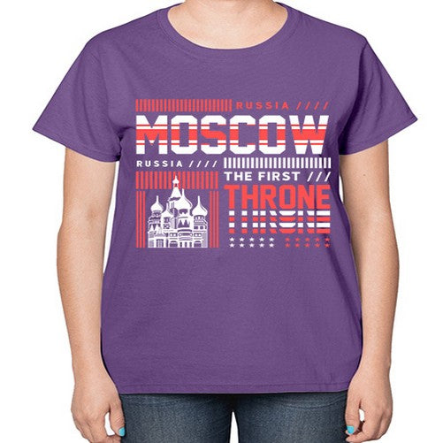 Moscow 1356# - cities-  Ladies T-Shirt