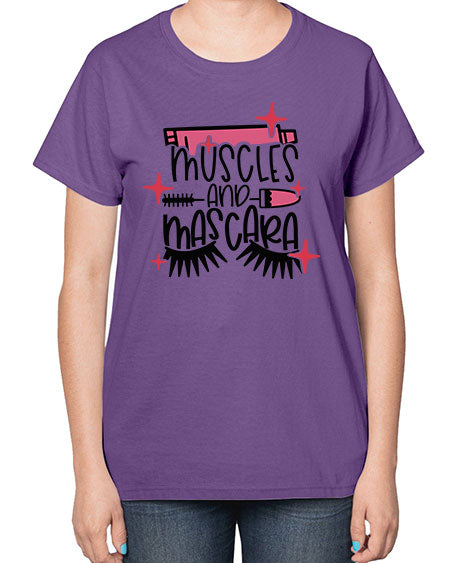 Muscles And Mascara Style 36# -makeup  Ladies T-Shirt