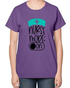 Nurse Mode On Style Style 1182# - nurse-  Ladies T-Shirt