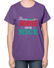 Nurse NiceTransperntPNG Style 1187# - nurse-  Ladies T-Shirt