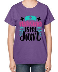 Nursing Is My Jam Style Style 1273# - nurse-  Ladies T-Shirt