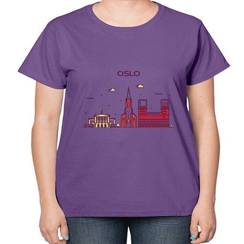 Oslo 1554# - cities-  Ladies T-Shirt