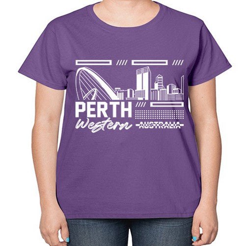 Perth 1597# - cities-  Ladies T-Shirt