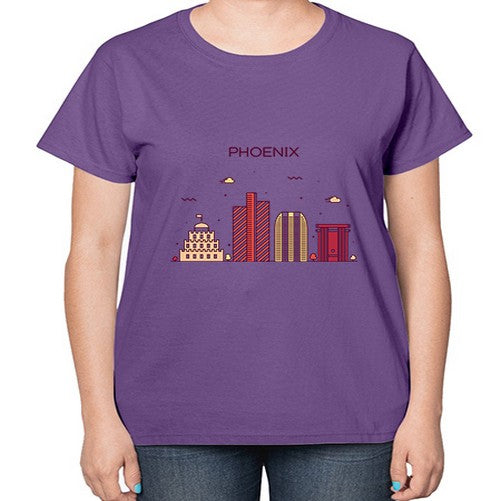 Phoenix 1614# - cities-  Ladies T-Shirt