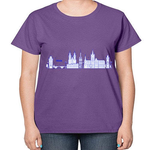 Prague 1690# - cities-  Ladies T-Shirt