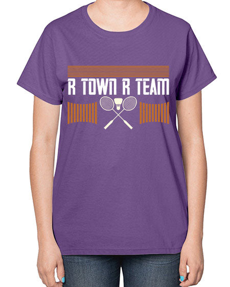 R town r team 1912# - badminton-  Ladies T-Shirt