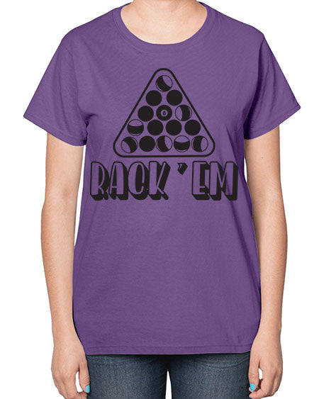 Rack em 558# - billards-  Ladies T-Shirt