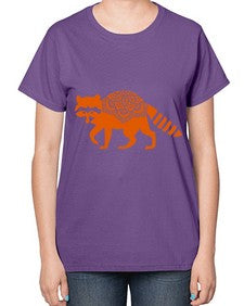 RacoonMandala 1010# - mandala-  Ladies T-Shirt