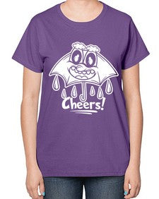Rainy cheers 205# - cartoon general-  Ladies T-Shirt
