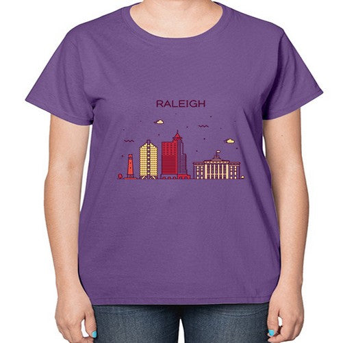 Raleigh 1710# - cities-  Ladies T-Shirt