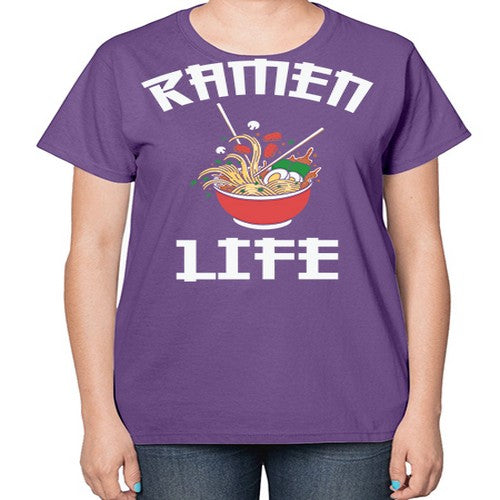 Ramen Noodle Anime Ramen Life 281# - anime-  Ladies T-Shirt