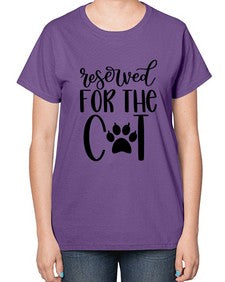 Reserved For The Cat Style 104# - cats-  Ladies T-Shirt