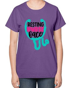 Resting Nurse Face Style Style 1355# - nurse-  Ladies T-Shirt