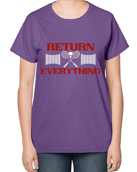 Return everything 1892# - badminton-  Ladies T-Shirt