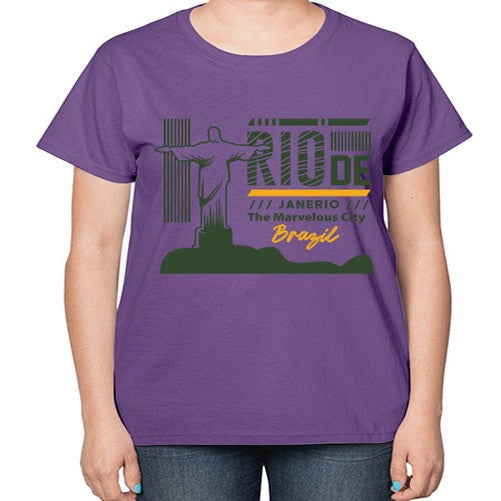 Rio de Janerio 1734# - cities-  Ladies T-Shirt