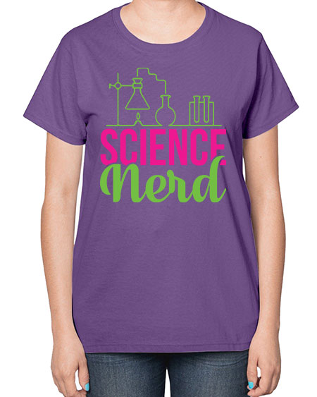 Science Nerd 60# - general science-  Ladies T-Shirt
