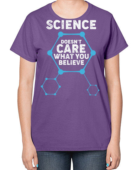 ScienceDoesntCareWhatYouScientistSkinite Scientist Skinite 51# - general science-  Ladies T-Shirt