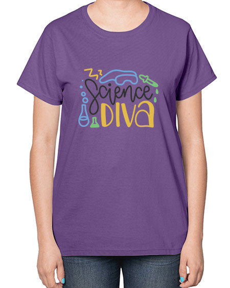 Sciencediva 43# - general science-  Ladies T-Shirt