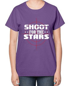 Shoot For The Stars1391# - nurse-  Ladies T-Shirt