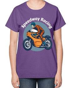 Speedway racing 64# - motorcycle-  Ladies T-Shirt