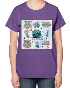 Straight Aquarius 468# - aquarius-  Ladies T-Shirt