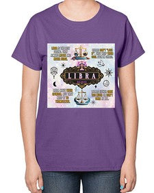 Straight Libra 474# - libra-  Ladies T-Shirt