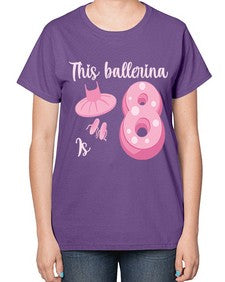Th birthday ballet dancer ballerina 46# - ballet-  Ladies T-Shirt