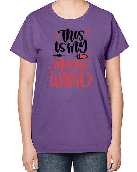 This Is My Magic Wand Style 12# -makeup  Ladies T-Shirt