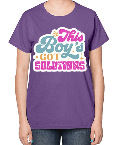 This boys got solutions 19# - general science-  Ladies T-Shirt